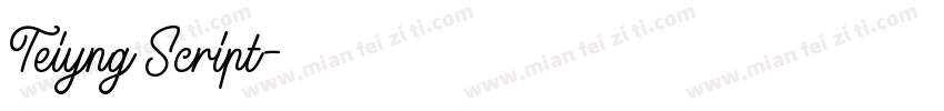 Teiyng Script字体转换